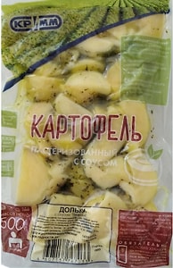 Изображение товара Картофель Кримм Дольки с соусом Нежный пастеризованный 500г
