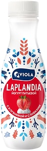 Изображение товара Йогурт питьевой Laplandia с клубникой и сливками 2.5% 260г