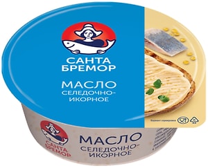 Изображение товара Масло Санта Бремор Селедочно-икорное 100г