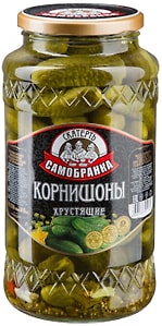 Изображение товара Корнишоны Скатерть-самобранка хрустящие 1.415л