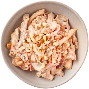 Изображение товара Салат Перекресток Select с говяжьей печенью шампиньонами и грецким орехом 180г