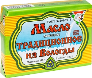 Изображение товара Масло сливочное Из Вологды Традиционное 82.5% 180г
