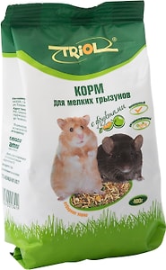 Изображение товара Корм для мелких грызунов Triol с фруктами 400г
