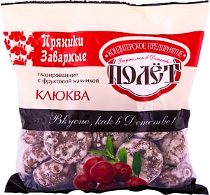 Изображение товара Пряники Полет заварные Клюква 300г