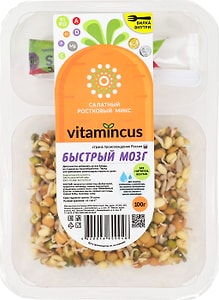 Изображение товара Салатный ростковый микс Vitamincus Быстрый мозг 100г