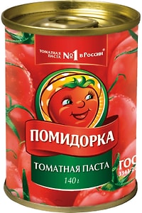 Изображение товара Паста томатная Помидорка 140г