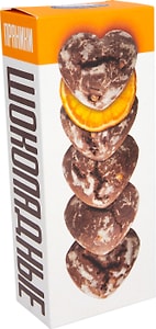 Изображение товара Пряники Полет Шоколадные с кусочками апельсина 250г