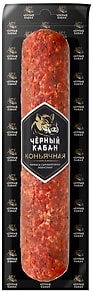 Изображение товара Колбаса Черный Кабан сырокопченая полусухая Коньячная