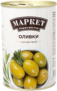 Изображение товара Оливки Маркет Перекресток с косточкой 400г
