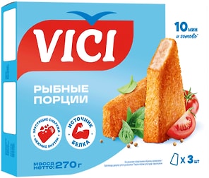 Изображение товара Порции рыбные Vici в золотистой корочке 270г