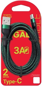 Изображение товара Кабель для зарядки и передачи данных Gal мультимедийный USB A Type-C 2м