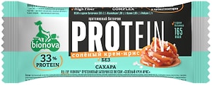 Изображение товара Батончик Bionova Протеиновый Соленый крем-Ирис 50г