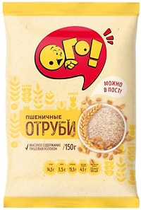 Изображение товара Отруби Ого Пшеничные рассыпчатые 150г