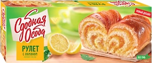 Изображение товара Рулет Сдобная Особа с лимоном 400г