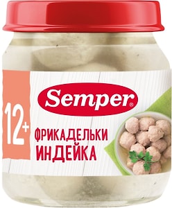 Изображение товара Фрикадельки Semper Индейка с 12 месяцев 100г