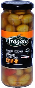 Изображение товара Оливки Fragata с косточкой со вкусом соуса Кимчи 340г