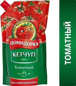 Изображение товара Кетчуп Помидорка Томатный 350г