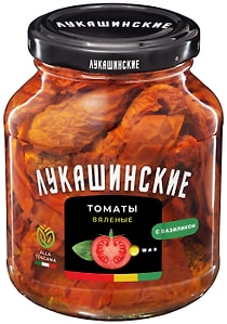 Изображение товара Томаты Лукашинские вяленые Alla Toscana с базиликом 250г