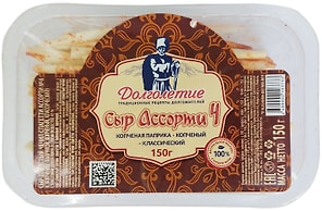 Изображение товара Сыр Долголетие Чечил спагетти Ассорти 4 45% 150г