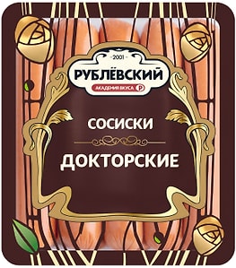 Изображение товара Сосиски Рублевский Докторские вареные категории Б 430г
