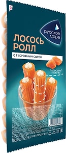 Изображение товара Крабовые палочки лососевые Русское море с сыром 180г