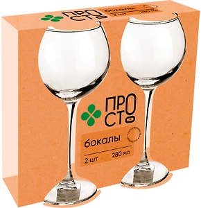 Изображение товара Набор бокалов ПР!СТ 280мл 2шт