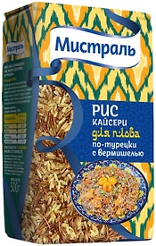 Изображение товара Смесь риса с вермишелью Мистраль рис Кайсери для плова по-турецки 500г