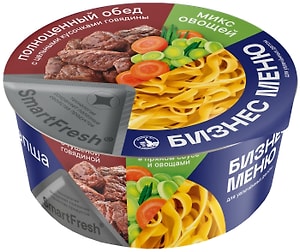 Изображение товара Лапша Бизнес меню Тушеная говядина 110г