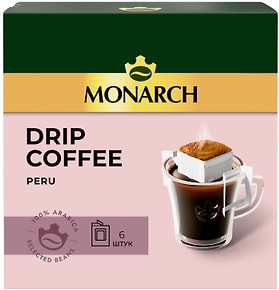 Изображение товара Кофе в дрип-пакетах Monarch Перу 6*11г