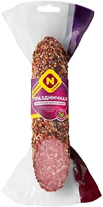 Изображение товара Колбаса Останкино Праздничная полусухая сырокопченая  0.2-0.3кг