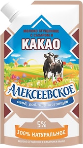 Изображение товара Молоко сгущенное Алексеевское с какао 5% 270г