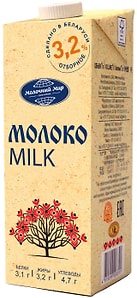 Изображение товара Молоко Молочный Мир стерилизованное 3.2% 1л