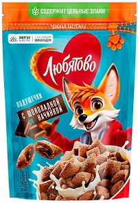 Изображение товара Подушечки Любятово С шоколадной начинкой 220г