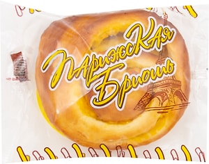 Изображение товара Булочка Щелковохлеб Парижская Бриошь сдобная 80г