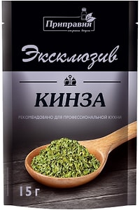 Изображение товара Зелень кинзы Приправия Эксклюзив сушеная 15г