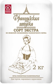 Изображение товара Мука Славна Французская Штучка Пшеничная Экстра 2кг