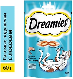 Изображение товара Лакомство для кошек Dreamies с лососем 60г