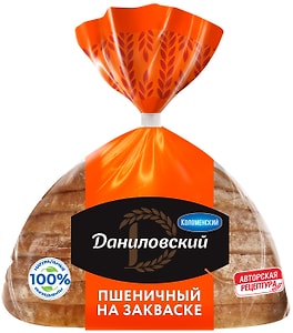 Изображение товара Хлеб Даниловский пшеничный нарезка 250г