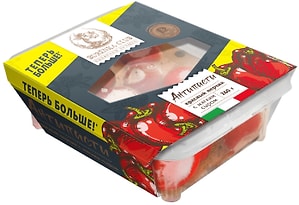 Изображение товара Антипасти Burenka Club Перчик красный фаршированный мягким сливочным сыром в масле 260г