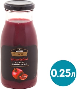 Изображение товара Сок Market Collection Гранатовый 250мл