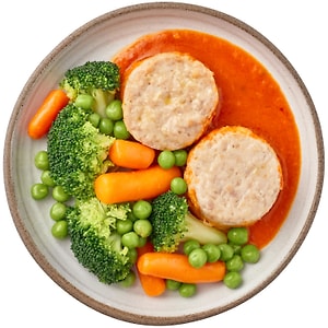 Изображение товара Котлеты Зеленая линия из индейки на пару с овощами 250г