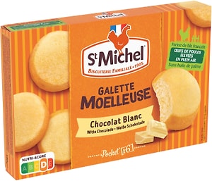 Изображение товара Пирожные St Michel бисквитные с белым шоколадом 180г