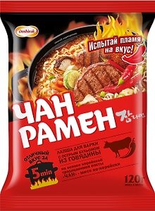 Изображение товара Лапша Доширак Чан Рамен с острой говядиной 120г