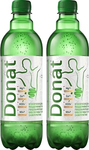 Изображение товара Вода Donat Mg минеральная лечебно-столовая газированная 0.5л