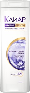 Изображение товара Шампунь для волос Клиар женский против перхоти Максимальный объем с экстрактом тимьяна 400мл