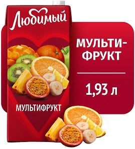 Изображение товара Напиток сокосодержащий Любимый Тропический микс 1.93л