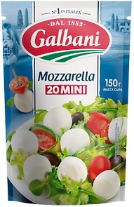 Изображение товара Сыр Galbani Моцарелла Мини 45% 150г