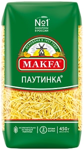 Изображение товара Макароны Makfa Паутинка 450г