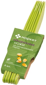 Изображение товара Набор ножей Маркет одноразовые на основе кукурузного крахмала 6шт в ассортименте