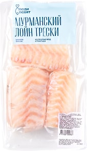 Изображение товара Треска атлантическая Люди Любят филе спинки без кожи 1кг